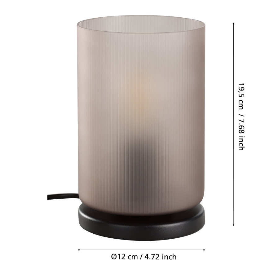 Eglo - Bordlampe 1xE27/40W/230V grå