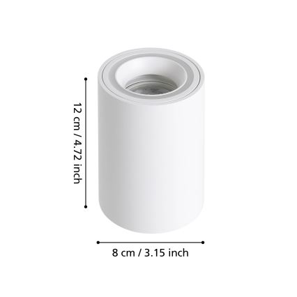 Eglo - LED spotlampe m. RGBW-farver dæmpbar LED/4,9W/230V 2700-6500K hvid