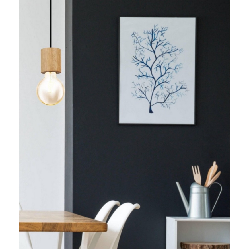 Eglo - Pendel 1xE27/28W/230V - FSC certificeret