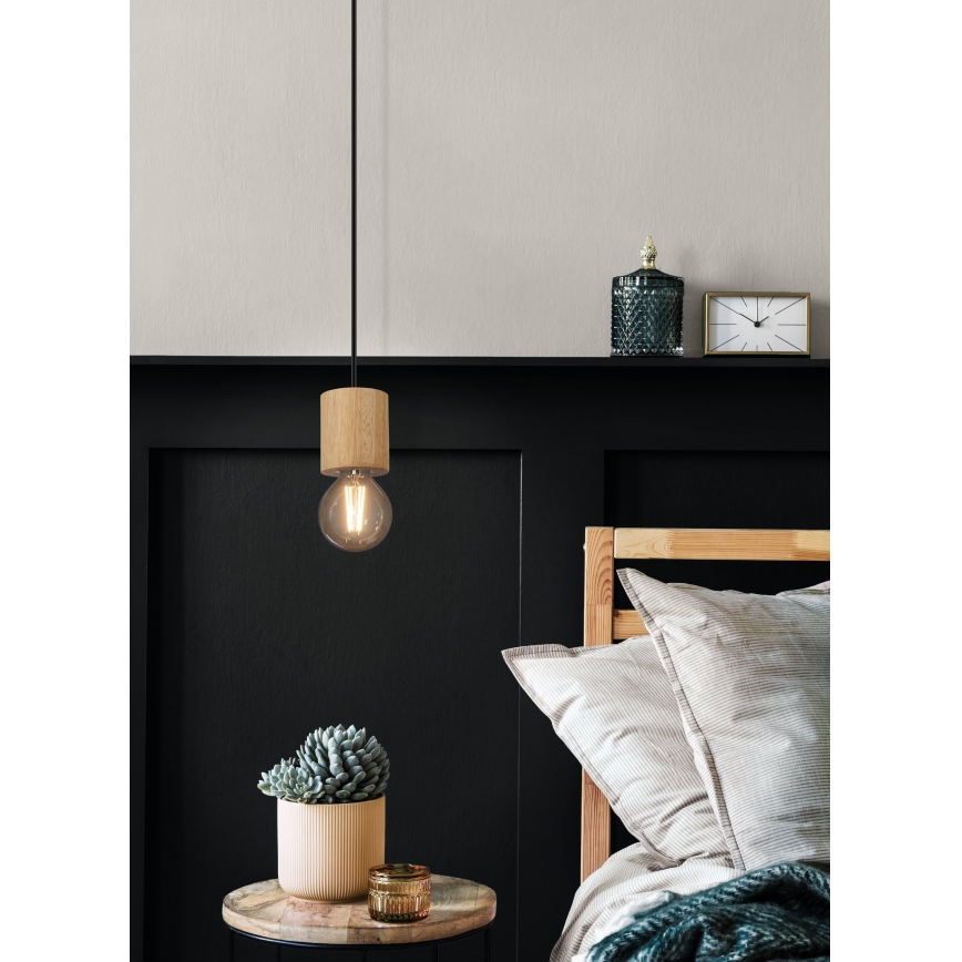 Eglo - Pendel 1xE27/28W/230V - FSC certificeret