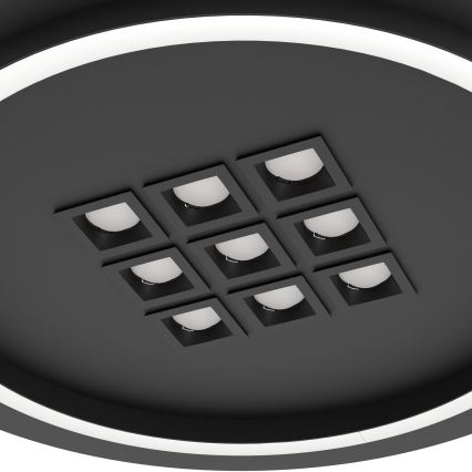 Eglo - LED loftlampe dæmpbar LED/21,4W/230V 2700-6500K sort + fjernbetjening