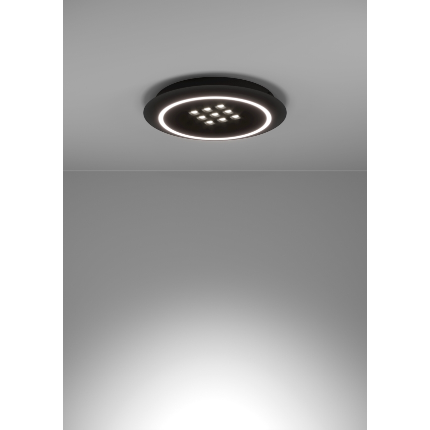 Eglo - LED loftlampe dæmpbar LED/21,4W/230V 2700-6500K sort + fjernbetjening