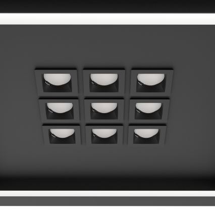 Eglo - LED loftlampe dæmpbar LED/21,4W/230V 2700-6500K sort + fjernbetjening