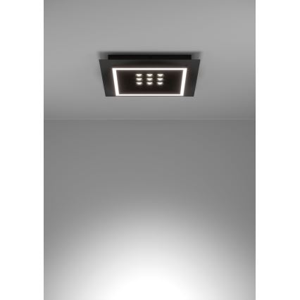 Eglo - LED loftlampe dæmpbar LED/21,4W/230V 2700-6500K sort + fjernbetjening