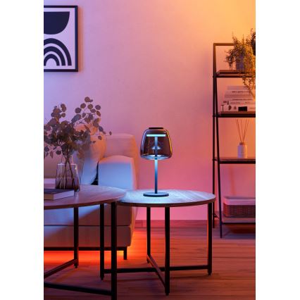 Eglo - LED RGBW Dæmpbar bordlampe LED/7,7W/230V 2700-6500K røgfarvet