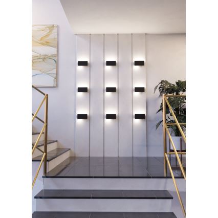 Eglo - LED væglampe LED/6W/230V 3000K sort