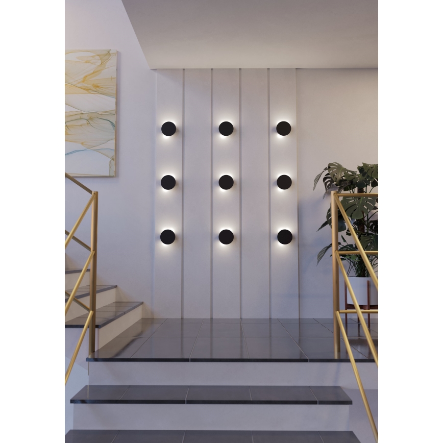 Eglo - LED væglampe LED/4W/230V 3000K sort