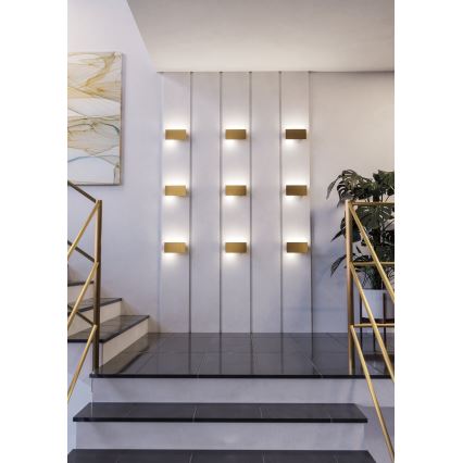 Eglo - LED væglampe LED/6W/230V 3000K guldfarvet