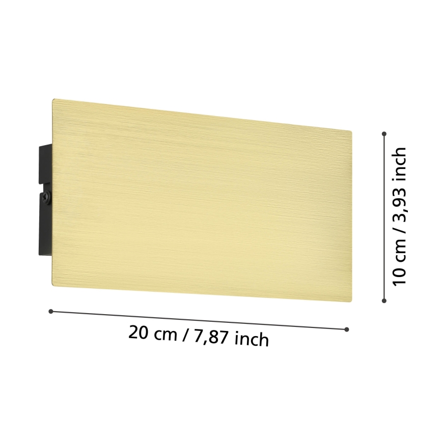 Eglo - LED væglampe LED/6W/230V 3000K guldfarvet