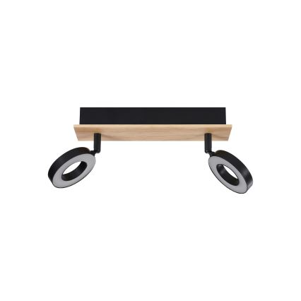 Eglo - LED-spot 2xLED/4,2W/230V sort/brun