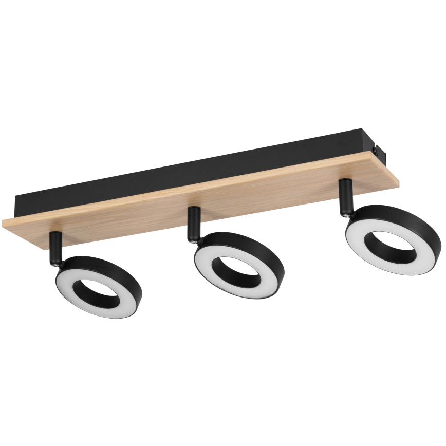 Eglo - LED-spot 3xLED/4,2W/230V sort/brun