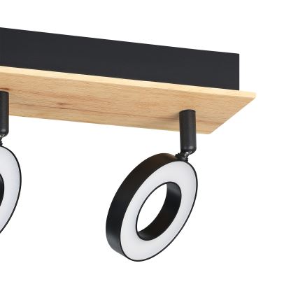 Eglo - LED-spot 3xLED/4,2W/230V sort/brun