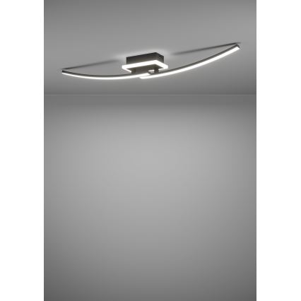 Eglo - LED loftlampe LED/12W/230V 4000K sort