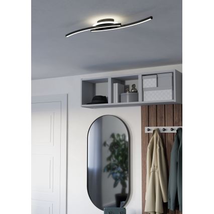Eglo - LED loftlampe LED/12W/230V 4000K sort