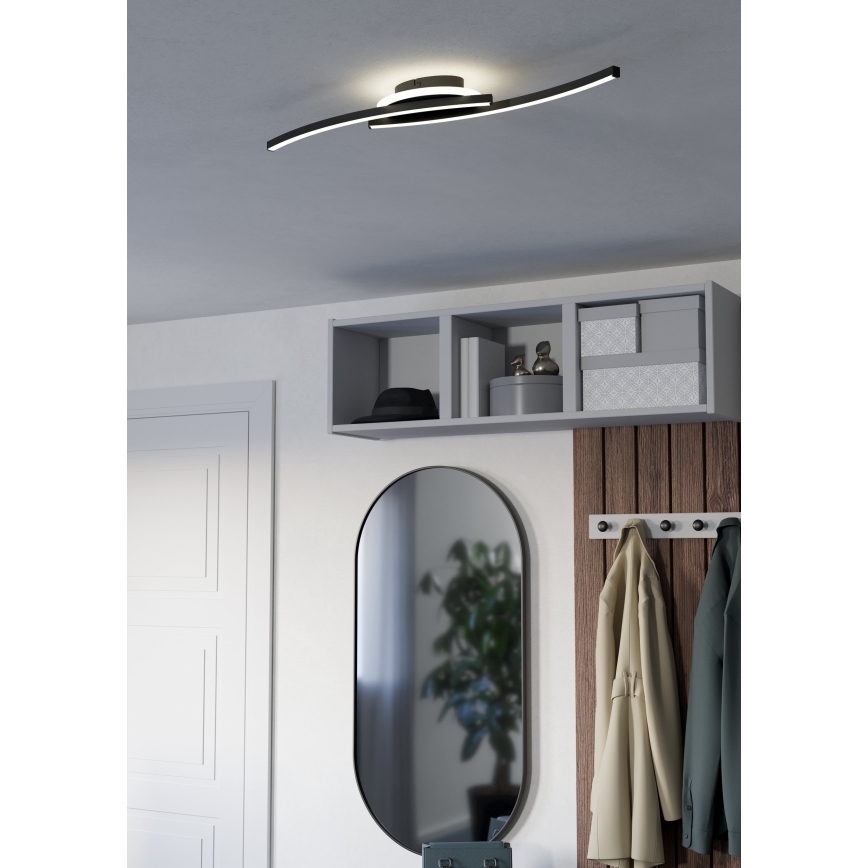 Eglo - LED loftlampe LED/12W/230V 4000K sort
