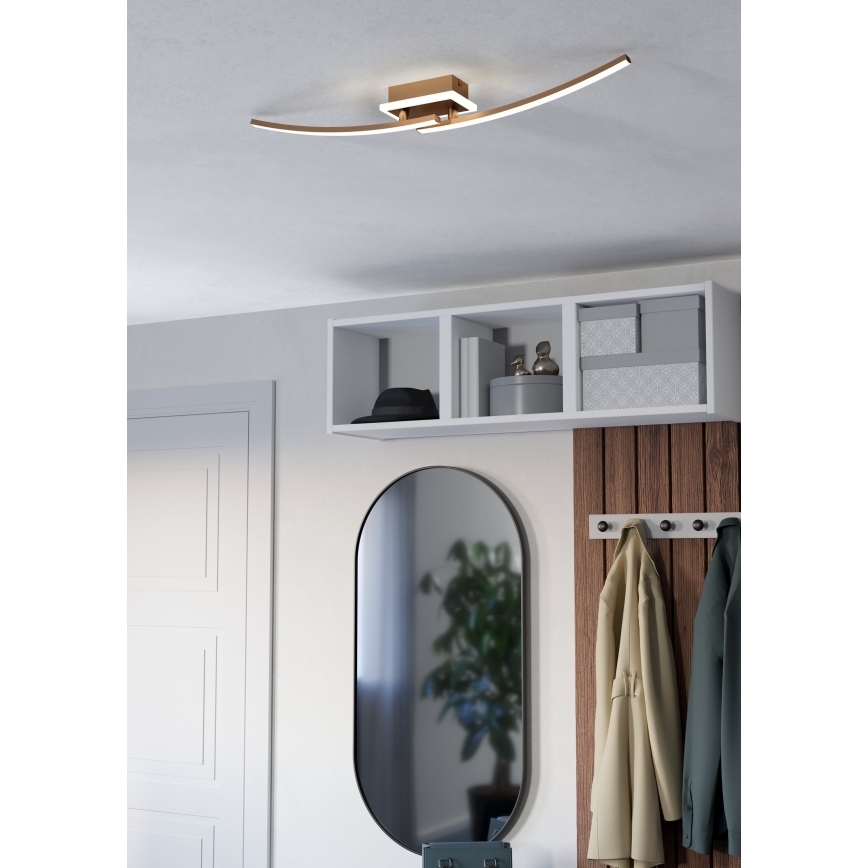 Eglo - LED loftlampe LED/12W/230V 4000K kobber