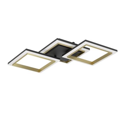 Eglo - LED loftlampe dæmpbar LED/20W/230V 4000K sort/guldfarvet