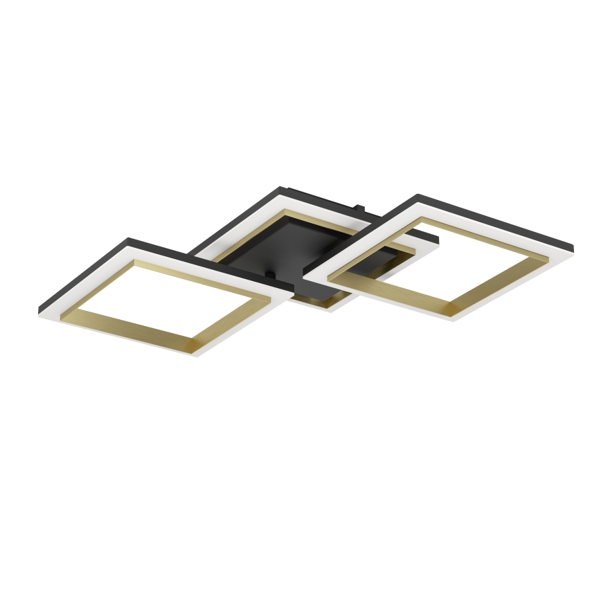 Eglo - LED loftlampe dæmpbar LED/20W/230V 4000K sort/guldfarvet