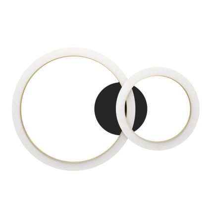 Eglo - LED loftlampe dæmpbar LED/12W/230V 4000K sort/guldfarvet