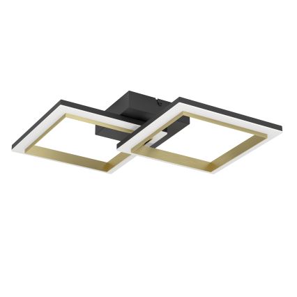 Eglo - LED loftlampe dæmpbar LED/18,4W/230V 4000K sort/guldfarvet