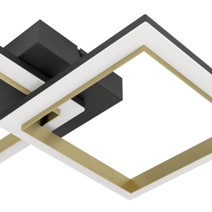 Eglo - LED loftlampe dæmpbar LED/18,4W/230V 4000K sort/guldfarvet