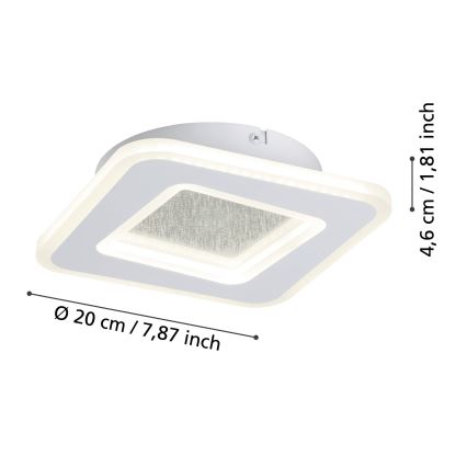 Eglo - LED væglampe LED/12W/230V 4000K hvid