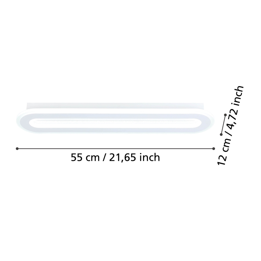 Eglo - LED loftlampe dæmpbar LED/20W/230V 2700-6500K hvid + fjernbetjening