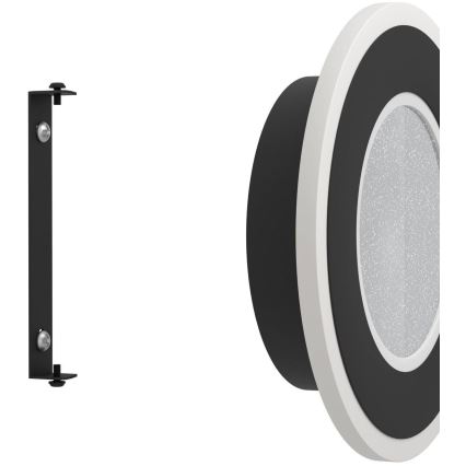 Eglo - LED væglampe LED/12W/230V 4000K sort
