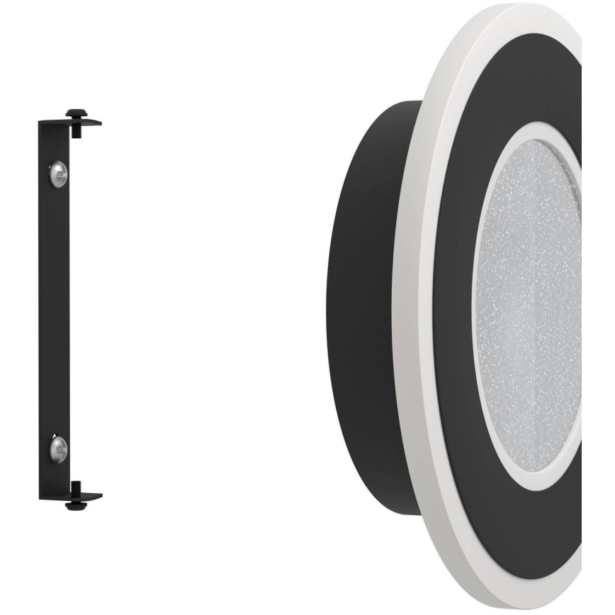 Eglo - LED væglampe LED/12W/230V 4000K sort