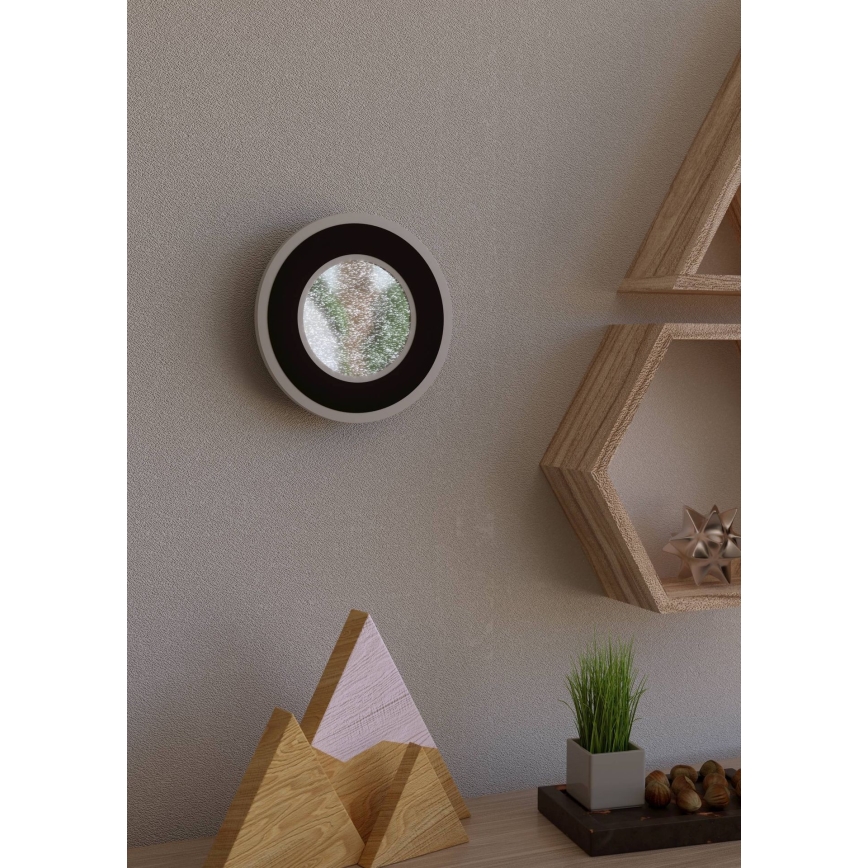 Eglo - LED væglampe LED/12W/230V 4000K sort