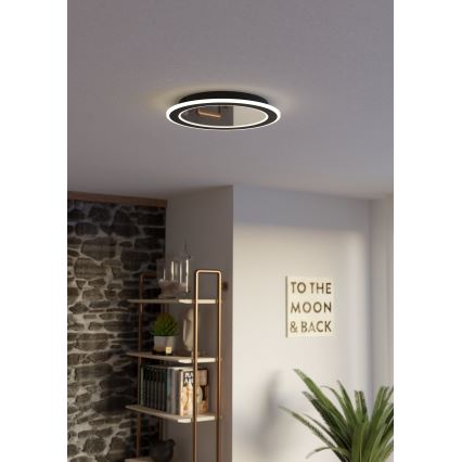 Eglo - LED loftlampe dæmpbar LED/20W/230V 2700-6500K sort + fjernbetjening