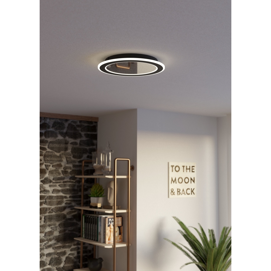 Eglo - LED loftlampe dæmpbar LED/20W/230V 2700-6500K sort + fjernbetjening