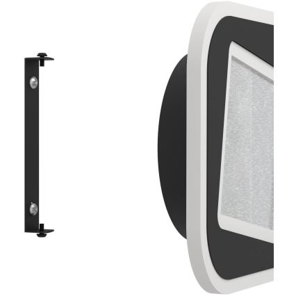 Eglo - LED væglampe LED/12W/230V 4000K sort
