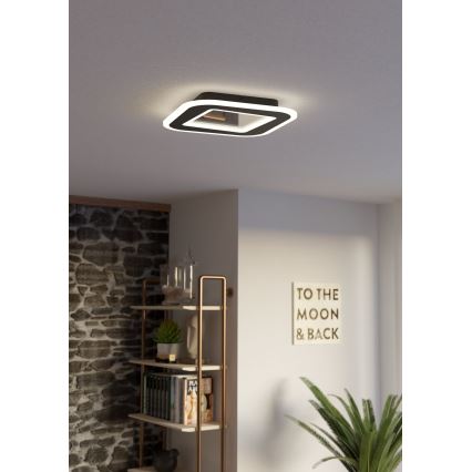 Eglo - LED loftlampe dæmpbar LED/20W/230V 2700-6500K sort + fjernbetjening