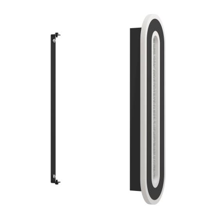 Eglo - LED væglampe LED/12W/230V 4000K sort