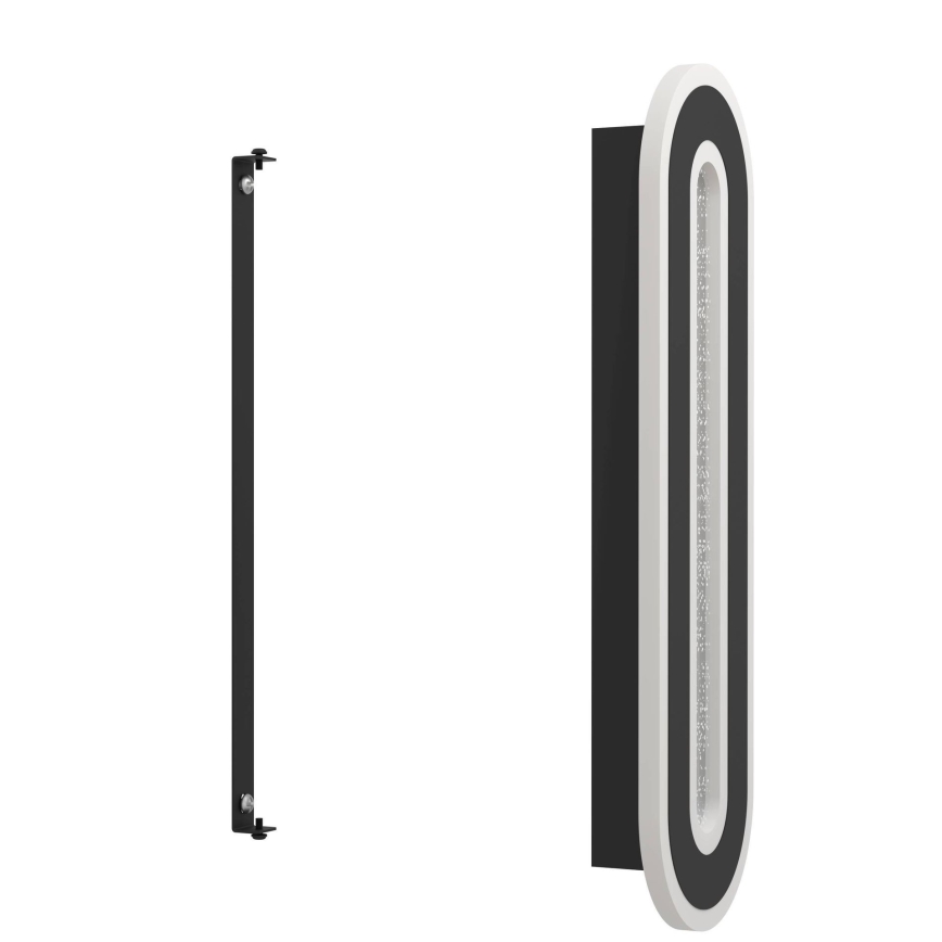 Eglo - LED væglampe LED/12W/230V 4000K sort