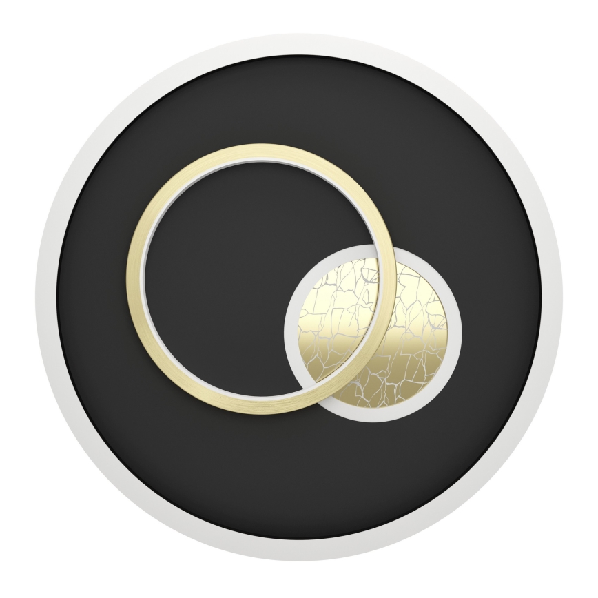 Eglo - LED-loftlampe LED/14W/230V + LED/8,5W Ø 38 cm sort/guld