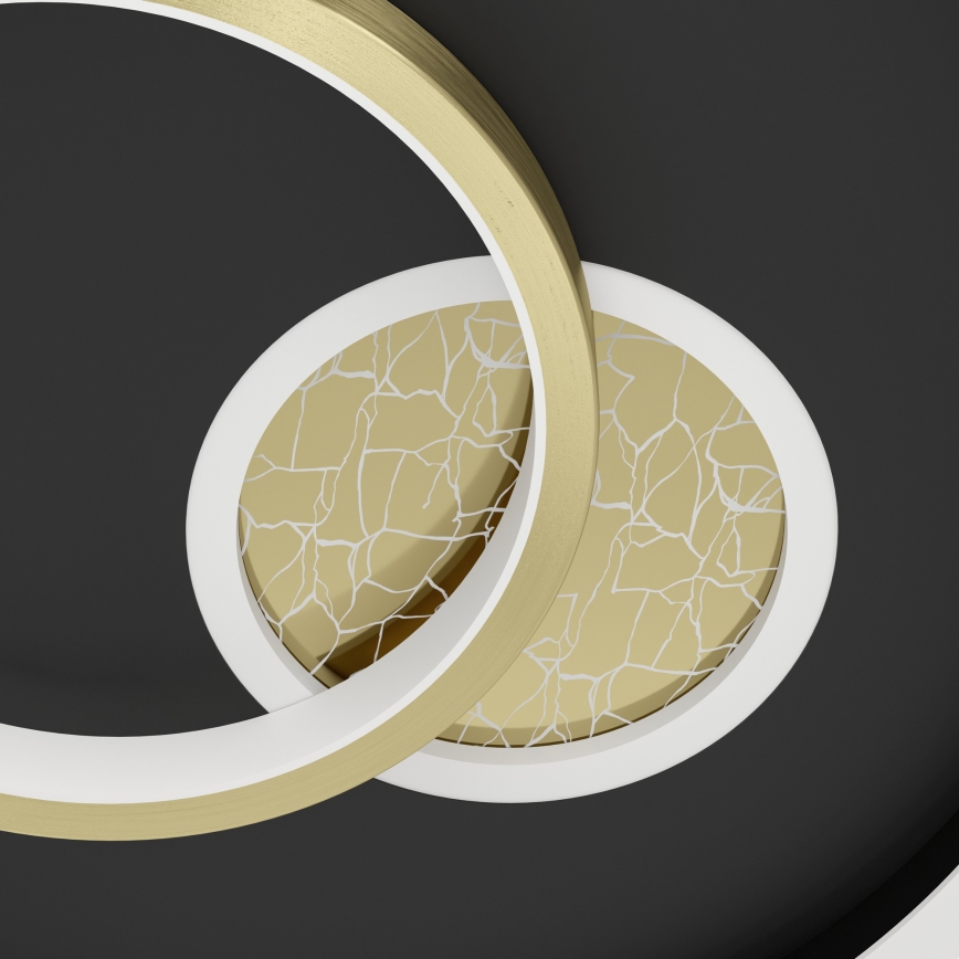 Eglo - LED-loftlampe LED/14W/230V + LED/8,5W Ø 38 cm sort/guld