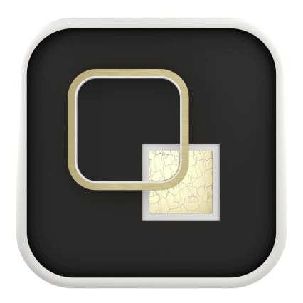 Eglo - LED-loftlampe LED/16,2W/230V + LED/9,2W 38x38 cm sort/guld