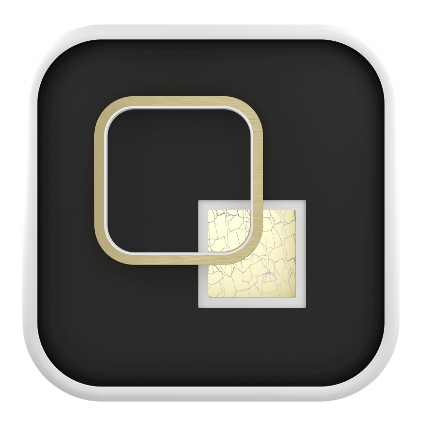 Eglo - LED-loftlampe LED/16,2W/230V + LED/9,2W 38x38 cm sort/guld