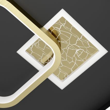 Eglo - LED-loftlampe LED/16,2W/230V + LED/9,2W 38x38 cm sort/guld