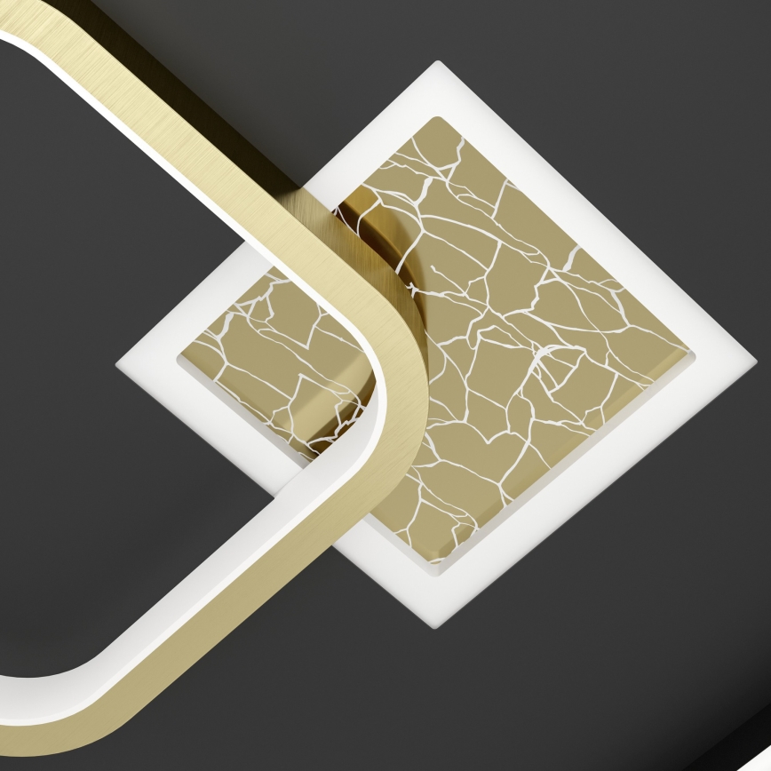 Eglo - LED-loftlampe LED/16,2W/230V + LED/9,2W 38x38 cm sort/guld