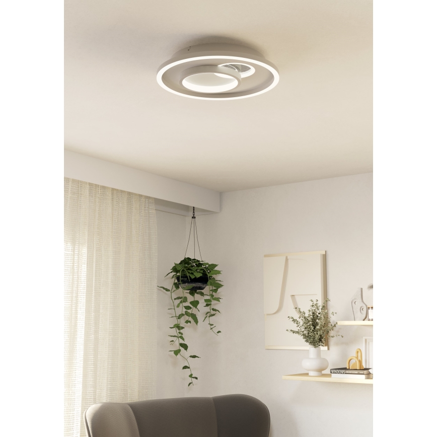 Eglo - LED loftlampe 1xLED/14W/230V + 1xLED/8,5W diameter 38 cm hvid