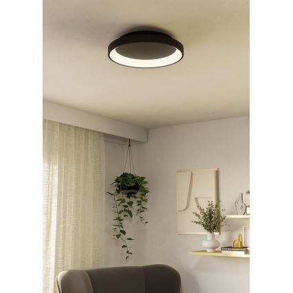 Eglo - LED loftlampe dæmpbar LED/12W/230V 2700-6500K sort + fjernbetjening