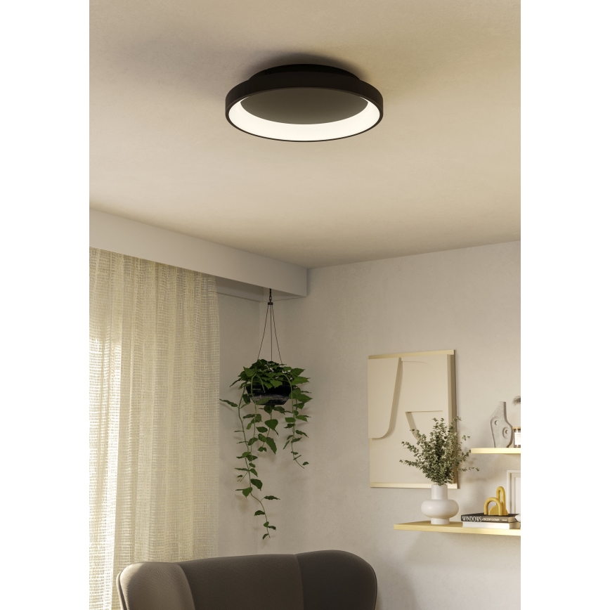 Eglo - LED loftlampe dæmpbar LED/12W/230V 2700-6500K sort + fjernbetjening