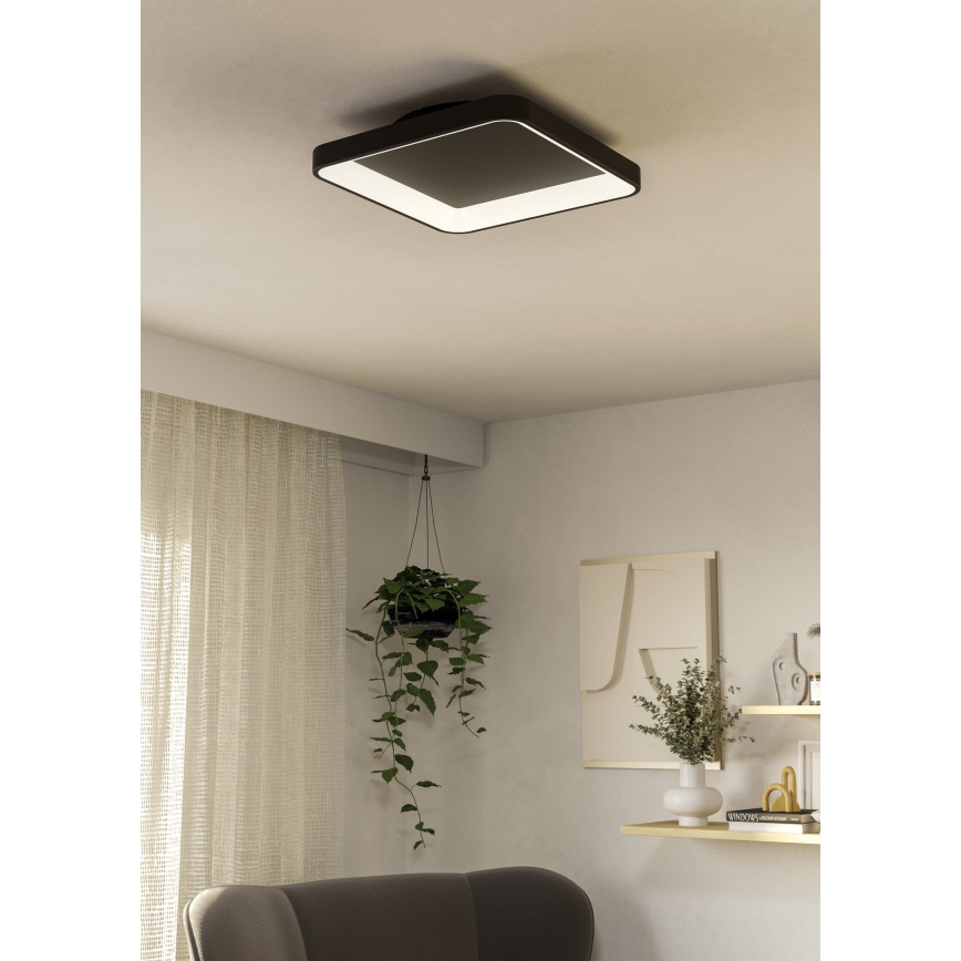 Eglo - LED loftlampe dæmpbar LED/12W/230V 2700-6500K sort + fjernbetjening