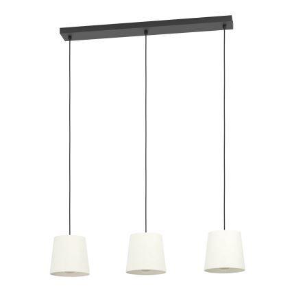 Eglo - Pendel 3xE27/60W/230V hvid