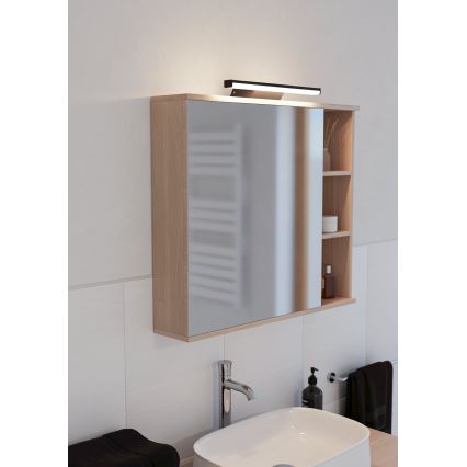 Eglo - LED spejllampe til badeværelse m. RGBW-farver dæmpbar LED/12W/230V 2700-6500K IP44 sort