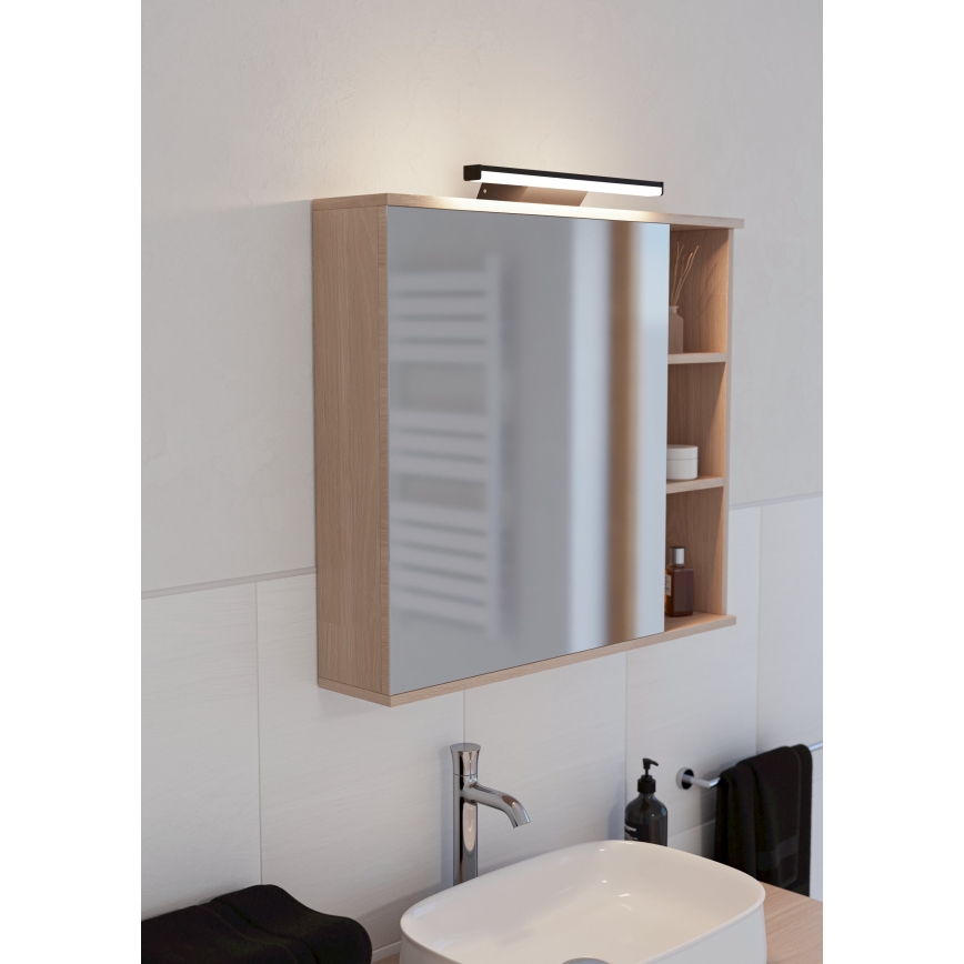 Eglo - LED spejllampe til badeværelse m. RGBW-farver dæmpbar LED/12W/230V 2700-6500K IP44 sort