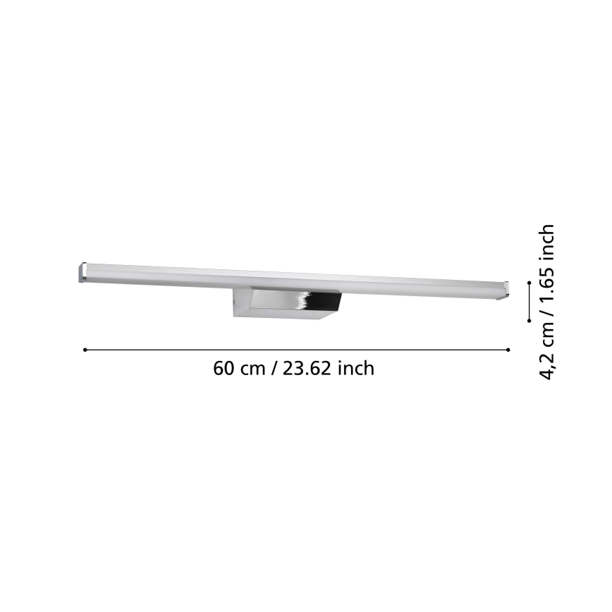 Eglo - LED spejllampe til badeværelse m. RGB-farver LED/12W/230V 2700-6500K IP44 mat krom